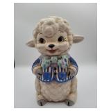 Ceramic Lamb Coin Bank