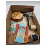 Wrights trim, Decorate lace, Star Snap, thread