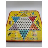 Hop Ching Chinese Checkers tin board with marbles