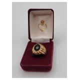 Onyx and Diamond Ring