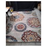 Area Rug with Multicolor Patterns