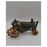 John Deere cast iron toy tractor