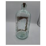 Buffalo Mineral Springs water glass bottle with l