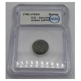 Roman Empire bronze coin 27BC-476AD ICG certified