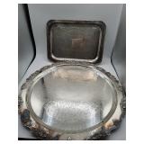 Leonard Silverplate Trays Round and Rectangular