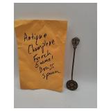 Champlï¿½ve French enamel brass spoon