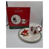 Hallmark Christmas Cookie Plate and Mug Set