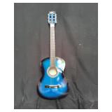BC blue acoustic guitar