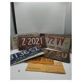 Ohio license plates historical to 1974