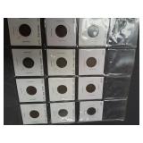 Indian Head cents 1891-1908 lot of 12