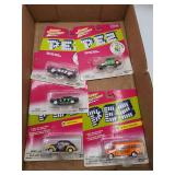 Johnny Lightning PEZ die-cast vehicles lot of 4