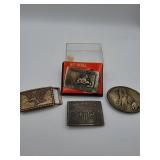 Montana, Levi Strauss, Eagle, Cowboy belt buckles