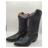 Nocona black leather cowboy boots size 6.5