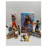 Dragon Ball action figures LEGO parts Overwatch