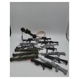Action figure military toy weapons assortment