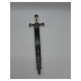 Decorative dagger with sheath and ornate handle
