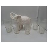 Coca-Cola 75th Anniversary Glasses with White Porc