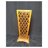 Bamboo and wood umbrella stand