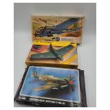 Three WWII Aircraft Model Kits