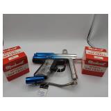 Paintball Gun with 2 Markwort Softball Boxes