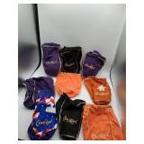 Crown Royal bags assorted colors lot