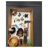 Miniatures axes watches leaf ashtray