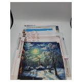 5 diamond paintings winter and animal art
