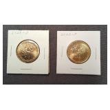 2023-D US quarter dollar coins pair
