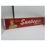 Sunbeam Bread metal advertising sign