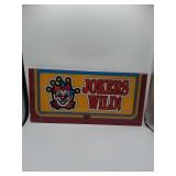 Jokers Wild! arcade marquee panel