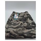 Gosdenim camo print shorts with elastic waist