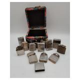 Metal lighters with flamingo box