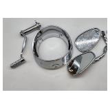 Chrome Motorcycle Parts Mirrors Crank Ring