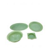 Fire King Jadeite Oven Ware Plates Bowls Ashtray