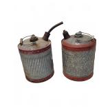 Metal Oil Cans with Lids