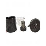 Bromwell Sifter, Rumford Mold, Glass Cup