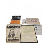 Ephemera Lot With Political Poster and Doll Broch