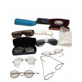 Eyeglasses and Sunglasses with Cases