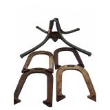 Cast Iron Christmas Tree Stand with Horseshoes