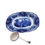 Burgess & Leigh Nonsuch Platter with Ladle