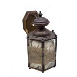 Metal and Glass Outdoor Wall Lantern