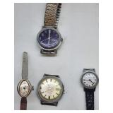 Timex and Self-Wind Watches Lot of Four