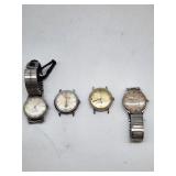 Timex Stainless Steel Watches Lot of 4