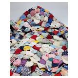 Yo-Yo Quilt Multicolor Cotton Hand Sewn