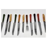 Bakelite Handle Knives and Fork