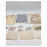 Stamp Collection with US, France, Denmark