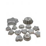Aluminum Baking Molds with Stars Trees Hearts
