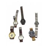 Men's and Women's Wristwatches, 6 Pieces