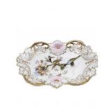 Carl Tielsch Floral Porcelain Tray