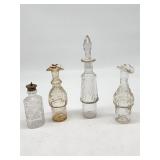 Pressed and Cut Glass Decanters